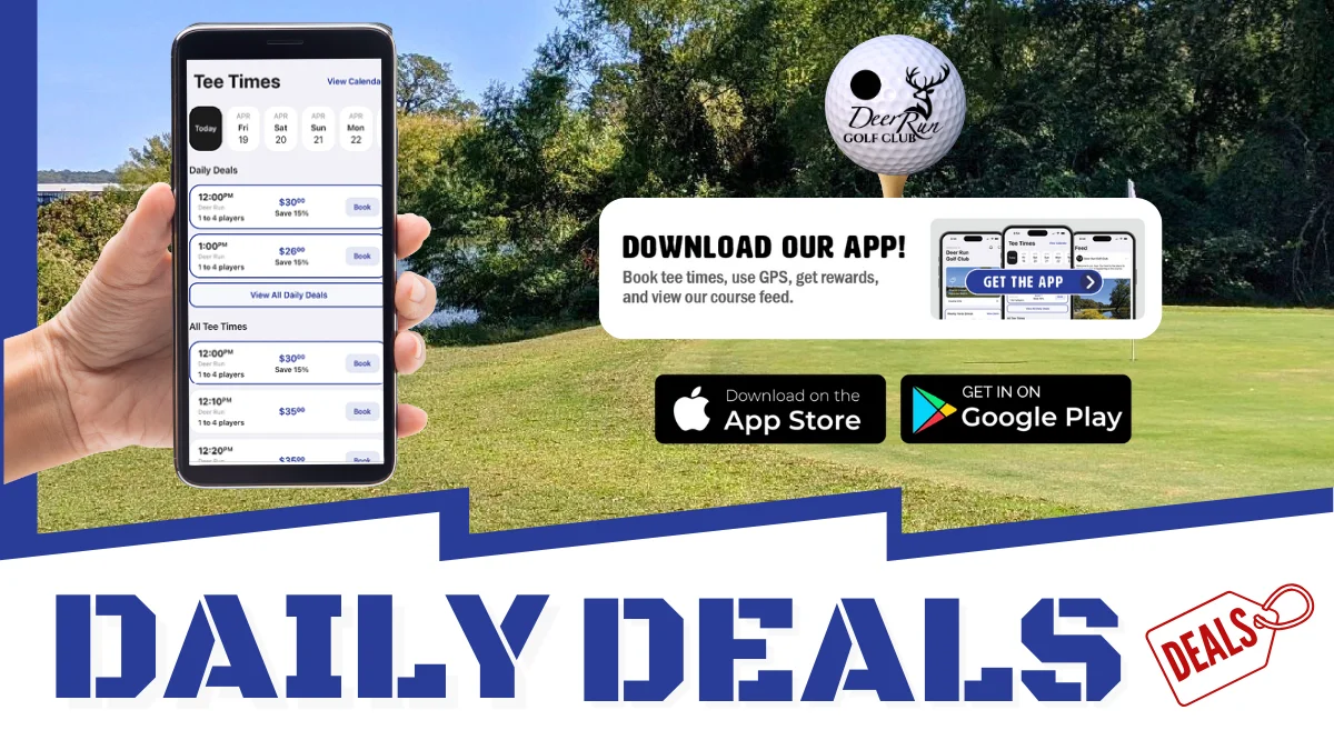 Gain more YARDS and get golf deals in the app