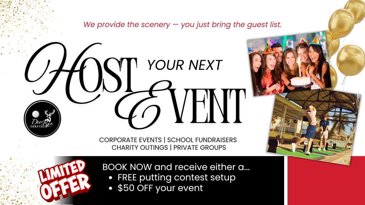 Host an unforgettable event with Deer Run!